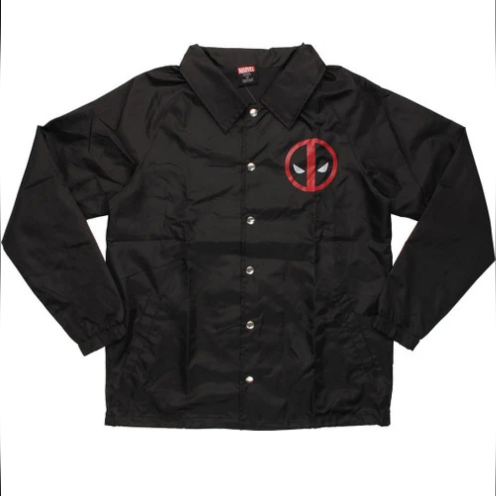 DEADPOOL LOGO COACH SNAP JACKET